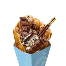 Kinder-Schokolade-Bubble-Waffle